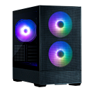 корпус ZALMAN P30 AIR, MATX, BLACK, WINDOW, 2xCombo (3.5'' or 2.5''), 3x2.5", 1xUSB TYPE-C, 1xUSB3.0, FRONT 2x140mm ARGB, REAR 1x140mm ARGB
