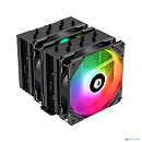 Cooler ID-Cooling SE-207-XT ARGB LGA20XX/1700/1200/115X/AM4 TDP 280W, PWM, черный, 7 тепл.трубок + медная база, 2 x FAN 120mm, Addressable RGB LED) R