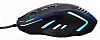 Мышь Oklick 735G INTERCEPTOR черный/голубой оптическая (2400dpi) USB (6but)