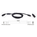 TS-100D, удлинитель 6-pin m-f, 100м