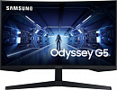 Монитор Samsung 27" Odyssey G5 C27G55TQ черный VA LED 1ms 16:9 HDMI матовая 250cd 178гр/178гр 2560x1440 144Hz FreeSync Premium DP WQ 4.5кг