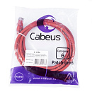 Cabeus PC-UTP-RJ45-Cat.6-2m-RD-LSZH Патч-корд U/UTP, категория 6, 2xRJ45/8p8c, неэкранированный, красный, LSZH, 2м