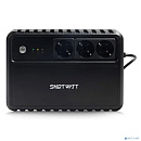 SMARTWATT UPS SAFE 800 {линейно-интерактивный, 800/480 ВА/Вт, напольный, LED индикация, Shuko CEE7/4 - 3 шт}