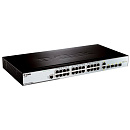 Коммутатор D-LINK DES-3200-28_RFB/C1 Восстановленный в производственных условиях управляемый L2 с 24 портами 10/100Base-TX, 2 портами 100/1000Base-X S
