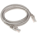 Патч-корд Bion [BPC-U5E181-0.25M] U/UTP, Cat.5e, AWG 26 (7/0,16мм), многожильный, PVC, 0,25м, серый, 100% медь