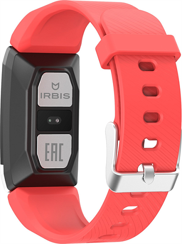 IRBIS Feel Band 1,14 (135*240), step, calories, body temp, heart rate, ECG, PPG, clock, blood pressure, 90mAh Red Band