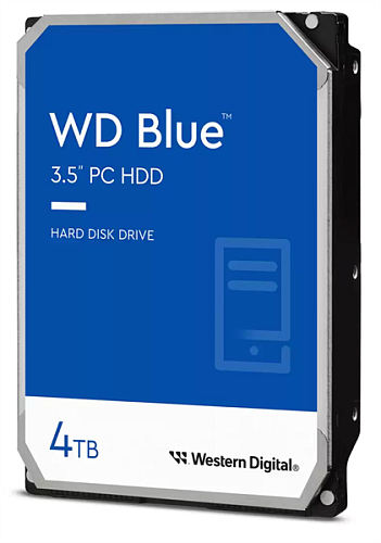 Жесткий диск WD Western Digital Blue HDD 3.5" SATA 4Tb, 5400rpm, 256MB buffer, WD40EZAX, 1 year