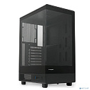 Case HSPD F510, Panoramic Mid Tower, Black, TG, 0.5 SPCC, no fans ATX, mATX, mITX 180/280/160mm 1x2.5", 1x3.5", 7xPCI 1xUSB-A 3.0, 1xUSB-A 1.0 356x218