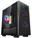 Блок питания DEEPCOOL MATREXX 40 3FS без БП, боковое окно (закаленное стекло), 2xRGB LED 120мм вентилятора спереди и 1xRGB LED 120мм вентилятор сзади, черный, MICR