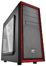 Корпус DEEPCOOL TESSERACT SW RED без БП, боковое окно, черно-красный, ATX