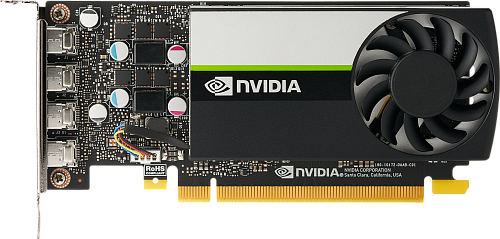 Видеокарта PNY PCI-E T1000 NVIDIA T1000 4Gb 128bit GDDR6 mDPx4 HDCP Bulk low profile