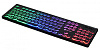 Клавиатура Оклик 410MRL черный USB slim Multimedia LED