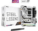 Материнская плата ASROCK B650 STEEL LEGEND WIFI, AM5, B650, 4*DDR5, 2*SATA, 3*M.2, 5*USB 3.2, 2*USB 2.0, Type-C, 2*PCIx16, 1*M.2 (Key E), HDMI+DP, ATX