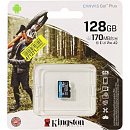 Micro SecureDigital 128Gb Kingston Canvas Go Plus UHS-I U3 A2 + ADP (170/90 MB/s) SDCG3/128GBSP