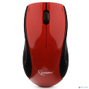 Gembird MUSW-320-R красный {Мышь беспроводная, 2.4ГГц, 2 кнопки+колесо-кнопка, 1000 DPI, батарейки в комплекте, блистер}
