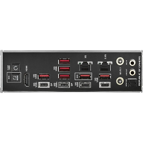 Материнская плата ASUS ROG CROSSHAIR X870E HERO AM5 ATX 4xDDR5 2xPCIEx16 5xM.2 4xUSB-C HDMI 2.5GLAN 5GLAN Wi-Fi 7