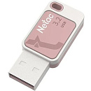 Netac USB Drive 64GB UA31 <NT03UA31N-064G-20PK>, USB2.0, розовая