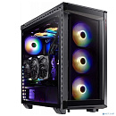 XPG BATTLECRUISER BLACK (BATTLECRUISER-BKCWW) (Midi-Tower, черный, TG*4, 120mm ARGB fan*4)