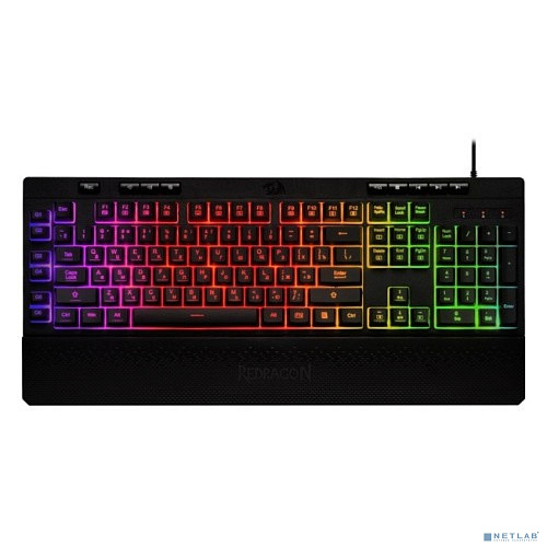Redragon Клавиатура Shiva RU [77526] {Проводная игровая, RGB, 26 anti-ghost keys }