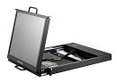 Консоль для стойки 19" AMK701-19UBHRU, 1U, дисплей 19" LCD, 1280x 1024, ,двойная направляющая, 1,8 м HDMI/USB кабель, 1 х HDMI, USB K/B, touchpad, RU