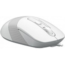 A-4Tech Мышь FStyler FM10 WHITE белый/серый оптическая (1000dpi) USB [1147676]
