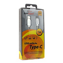 Cablexpert Кабель USB 2.0 CC-G-USBC02S-1M AM/Type-C, серия Gold, длина 1м, серебро, блистер