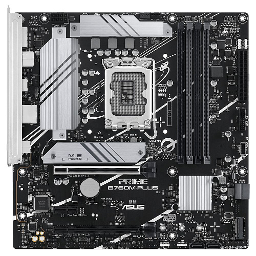 Материнская плата ASUS PRIME B760M-PLUS LGA1700 mATX 4хDDR5 2xPCIEx16 PCIEx1 2xM.2 DP HDMI 2.5GLAN