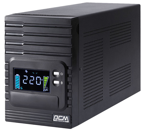 ИБП POWERCOM Smart King Pro+ SPT-1000, Line-Interactive, LCD, 1000VA/800W, Tower, 8*IEC320-C13, SNMP Slot, black (1152559)