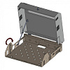 Шкаф коммутационный Lande NETbox SLIMbox (LN-SLM504714-LG) настенный 5U 500x145мм пер.дв.металл задн.дв.стал.лист несъемн.бок.пан. направл.под закл.га