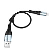 HOCO HC-10543 X38/ USB кабель Micro/ 1m/ 2.4A/ Нейлон/ Black