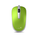 Genius Мышь DX-120 Green { оптическая, 1000 dpi, 3 кнопки+колесо прокрутки, провод 1,5 м, USB} [31010105105/31010010404]