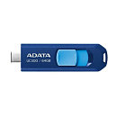 A-DATA Flash Drive 64GB <ACHO-UC300-64G-RNB/BU> UC300, USB 3.2/TypeC, синий/голубой