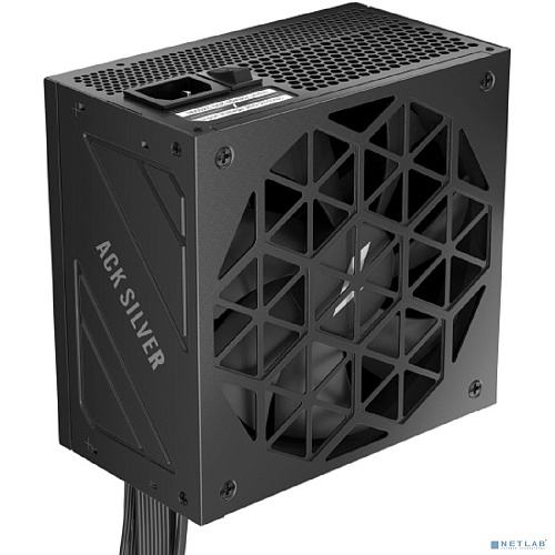 1STPLAYER Блок питания ACK SILVER 850W Black / ATX 3.1, APFC, 80 PLUS Silver, Double Forward, DC-DC, full Teapo caps, 140mm fan, non-modular / HA-850