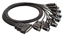 Разветвительный кабель для 8-портовых плат PCI Express, разъем DB9 "папа"