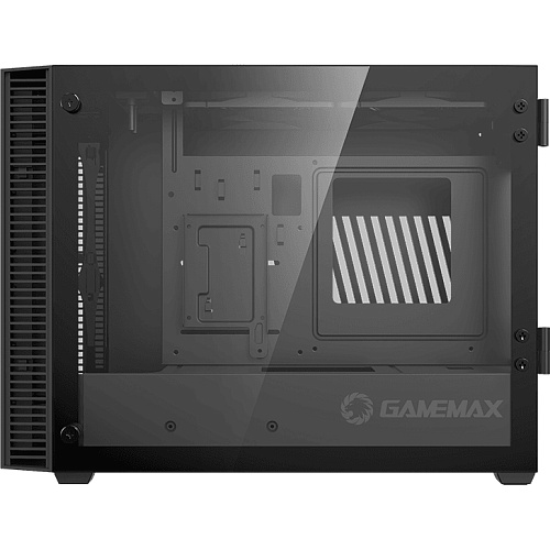 Компьютерный корпус, без блока питания ITX/ Gamemax Abyss ITX case, black, w/o PSU, w/2xUSB3.0, infinity rainbow lights FP, w/2x120mm Rainbow top