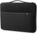 Чехол для ноутбука 14" HP Gold Carry Sleeve черный/золотистый (3XD33AA)