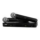 Микрофонная система SHURE [BLX288E/SM58-M17] беспроводная, двухканальная, с двумя ручными передатчиками SM58. Частота UHF 662-686 МГц