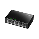 Коммутатор CUDY 5-Port 10/100 Mbps Metal Switch 5-Port 10/100 Mbps Desktop Switch, 5 10/100M RJ45 Ports, Loop Detection, Metal Case, Power Saving, Plu