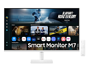 Монитор Samsung 32" Smart monitor M7 S32FM703UI (VA 16:9 3840x2160x60Hz 4ms 300cd 3000:1 178/178 1млрд HDMI USB-C(65W) 2*USB 2.0 Spk10W Tizen HDR10+ s