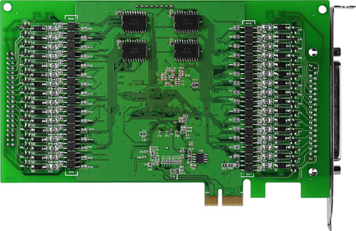 Плата PCI Express 64 канала дискретного вывода