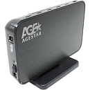 Жесткий диск AGESTAR 3UB3A8-6G (Black) Мобил рек, usb3.0 to 3,5"hdd SATA алюминий