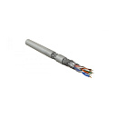 Hyperline SFUTP4-C5E-P26-IN-LSZH-GY-305 (305 м) кабель витая пара, экранированная SF/UTP, категория 5e, 4 пары (26 AWG), многожильный (patch), экран-ф