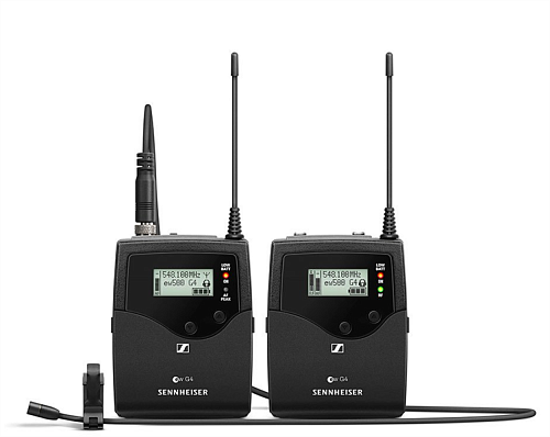 Sennheiser EW 512P G4-AW+ Беспроводная РЧ-система, 470-558 МГц, 32 канала, накамерный приемник EK 500 G4, поясной передатчик SK 500 G4, петличный микр