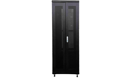 Рэковая стойка Wize Pro [W32U80R-PD] 19, 32U, 600х800 мм, двойные передние двери и задняя дверь металл. перфорированные, вент.панель из 4 вентиляторов