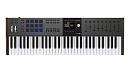 MIDI клавиатура [231632] Arturia [KeyLAB 61 MK3 Black] 61 клавиша, полувзвешенная механика, дисплей, 12 пэдов, 9 фейдеров, 9 поворотных регуляторов, 3