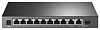 TP-Link TL-SG1210MP, 10-портовый гигабитный с 8 портами PoE+,1 комбо SFP-слот,802.3at/af, питание по PoE 123 Вт,режим PoE до 250 м