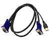 Кабель ORIGO Кабель KVM с разъемами VGA и USB, 1,8 м
