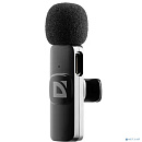 Defender Петличный микрофон Talky-137 wrls, черный, на прищепке, 1шт [64137]