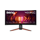 LCD BenQ 34" EX3410R черный MOBIUZ {IPS 3840x1600 Curvature 1000R 144Hz 1ms 21:9 350(400)cd 1000:1 178/178 2xHDMI M/M матовая HAS Pivot 300cd 178/178