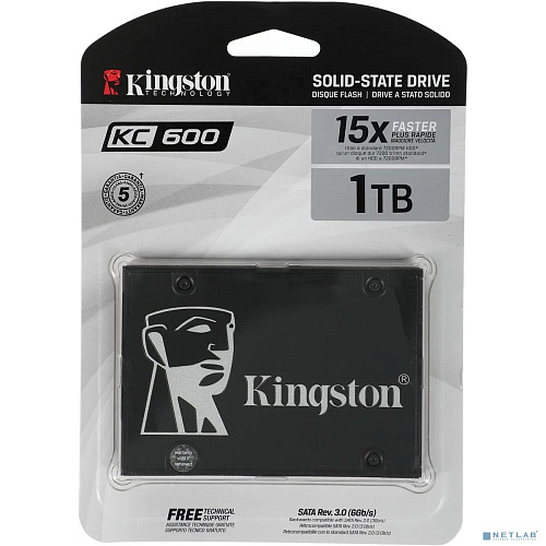 Kingston SSD 1Tb KC600 Series SKC600/1024G SATA3